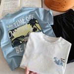 【90-160cm】半袖 Tシャツ キッズ ジュニア トドラー 前後プリント - 画像 (6)
