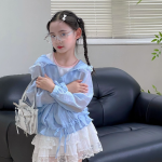 【100-160cm】 日焼け止め服 UVカット 女の子 レース フード付き アウター お出かけ 遊び - 画像 (7)