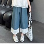 【120-170cm】トップスorパンツ 女の子 ノースリーブ レース 無地 スウィート - 画像 (4)