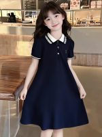 【120-170cm】半袖 ワンピース 女の子 クラシック フォーマル おしゃれ 襟付き - 画像 (7)