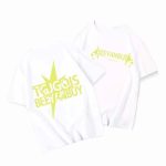 【100-160cm】半袖 トップス カットソー Tシャツ 男女兼用 プリント 星柄 着せやすい お出かけ - 画像 (7)