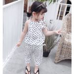 【80-120cm】セットアップ 女の子 ドット柄 おしゃれ - 画像 (4)