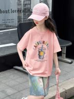 【90-160cm】半袖 カットソー Tシャツ 女の子 韓国系 プリント 通学 お出かけ - 画像 (5)