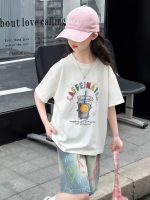 【90-160cm】半袖 カットソー Tシャツ 女の子 韓国系 プリント 通学 お出かけ - 画像 (7)