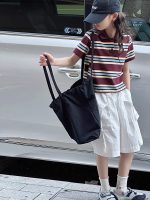 【80-160cm】半袖Tシャツ 女の子 ストライプ柄 シンプル - 画像 (13)