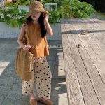 【100-160cm】セットアップ 女の子 紫外線対策 メッシュ風 涼しい - 画像 (2)