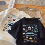 【90-150cm】半袖 Tシャツ キッズ 肌に優しい  サメ柄