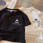【90-150cm】半袖 Tシャツ キッズ 肌に優しい  サメ柄 - 画像 (5)