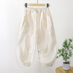 【100-170cm】ボトムス パンツ 男女兼用 無地 通気 冷感 薄手 速乾 蚊よけ - 画像 (4)