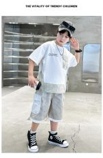 【120-170cm】セットアップ 男の子 カモフラ カジュアル - 画像 (6)
