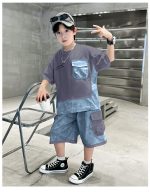 【120-170cm】セットアップ 男の子 カモフラ カジュアル - 画像 (10)