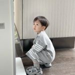 【90-170cm】セットアップ キッズ ジュニア ボーダー カジュアル - 画像 (6)