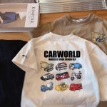 【90-150cm】半袖 Tシャツ 男の子 合わせやすい 車柄 薄手 お出かけ - 画像 (5)