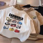 【90-150cm】半袖 Tシャツ 男の子 合わせやすい 車柄 薄手 お出かけ - 画像 (7)