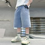 【110-170cm】ショートパンツ 男の子 デニム 動きやすい シンプル  履きやすい - 画像 (4)