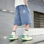 【110-170cm】ショートパンツ 男の子 デニム 動きやすい シンプル  履きやすい - 画像 (5)