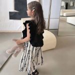 【100-140cm】セットアップ 女の子 レトロ スウィート フリル - 画像 (5)