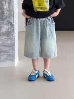 【100-170cm】ショートパンツ 男の子 ダメージ加工 履き心地よい - 画像 (7)