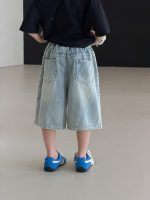 【100-170cm】ショートパンツ 男の子 ダメージ加工 履き心地よい - 画像 (10)