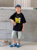 【100-170cm】ショートパンツ 男の子 ダメージ加工 履き心地よい - 画像 (12)