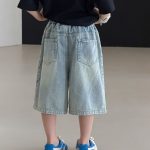 【100-170cm】ショートパンツ 男の子 ダメージ加工 履き心地よい - 画像 (3)