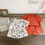 【73-120cm】セットアップ 北欧風 ワッフル 半袖 - 画像 (11)