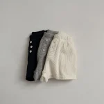 【73-100cm】ボトムス ショートパンツ ベビー 韓国風 ボタン付き - 画像 (9)