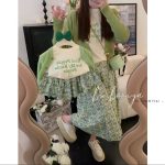 【80-150cm+親サイズ】半袖Ｔシャツorスカート 親子ペア 花柄 トレンド - 画像 (13)
