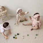 【66-90cm】セットアップ ベビー ドット 5色選べる - 画像 (2)