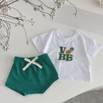 【66-100cm】セットアップ ロンパース ベビー 韓国風 フルーツ柄 - 画像 (8)