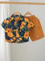 【80-150cm+親サイズ】トップスorワンピースorパンツ 親子ペア レトロ プリント - 画像 (9)