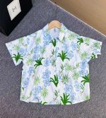 【80-150cm+親サイズ】シャツ 親子ペア フラワー プリント - 画像 (12)