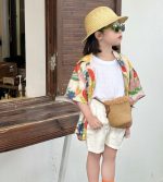 【80-150cm+親サイズ】シャツorショートパンツ 親子ペア レトロ ストリート風 - 画像 (12)