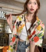 【80-150cm+親サイズ】シャツorショートパンツ 親子ペア レトロ ストリート風 - 画像 (13)