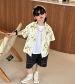 【80-150cm+親サイズ】シャツorショートパンツ 親子ペア ナチュラル 着せやすい - 画像 (11)
