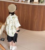 【80-150cm+親サイズ】シャツorショートパンツ 親子ペア ナチュラル 着せやすい - 画像 (13)