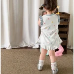 【73-110cm】ワンピース ベビー フリル カートゥーン - 画像 (15)