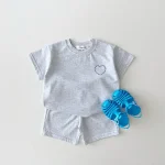 【73-100cm】セットアップ ベビー ハート英字 スポーツ - 画像 (6)