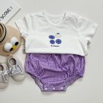 【66-90cm】Tシャツorショートパンツ ベビー フルーツロゴ 格子柄 - 画像 (18)