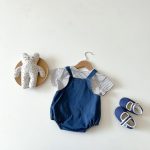 【66-90cm】サロペロンパースorTシャツ クマ柄 デニム ベビー服 - 画像 (14)