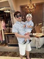 【80-150cm+親サイズ】ワンピースorシャツ 親子ペア リボン付き ファッション - 画像 (10)