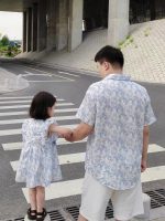 【80-150cm+親サイズ】ワンピースorシャツ 親子ペア リボン付き ファッション - 画像 (11)