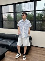 【80-150cm+親サイズ】ワンピースorシャツ 親子ペア リボン付き ファッション - 画像 (13)