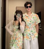 【80-150cm+親サイズ】ワンピースorトップス 親子ペア ビーチ ナチュラル - 画像 (5)