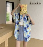 【80-150cm+親サイズ】シャツorワンピース 親子ペア ゆったり レトロ - 画像 (9)