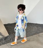 【80-150cm+親サイズ】シャツorワンピース 親子ペア ゆったり レトロ - 画像 (11)
