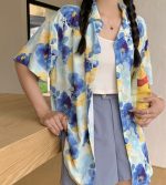 【80-150cm+親サイズ】シャツorワンピース 親子ペア ゆったり レトロ - 画像 (13)