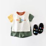 【73-100cm】セットアップ ベビー カラーバリ 恐竜 カートゥーン - 画像 (4)