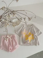 【66-100cm】セットアップ ベビー フラワー プリント - 画像 (22)