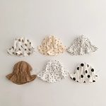 【GOODS】帽子 柔らか ドット 可愛い - 画像 (2)